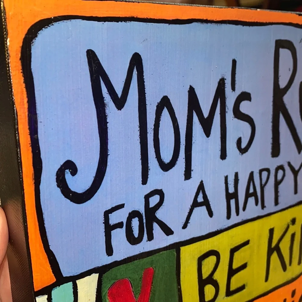 Mom’s Rules Wall Hanging